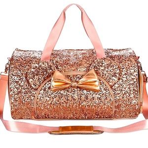 Disney Briar Rose/Minnie Mouse rose gold duffel bag - small tote for FREE!
